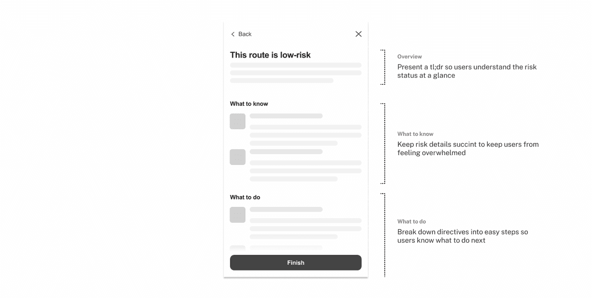 To ensure logisticians are empowered and not overwhelmed, the risk report is separated into 3 sections: summary, what to Know and what to do. To ensure logisticians are empowered and not overwhelmed, the risk report is separated into 3 sections: summary, what to Know and what to do.