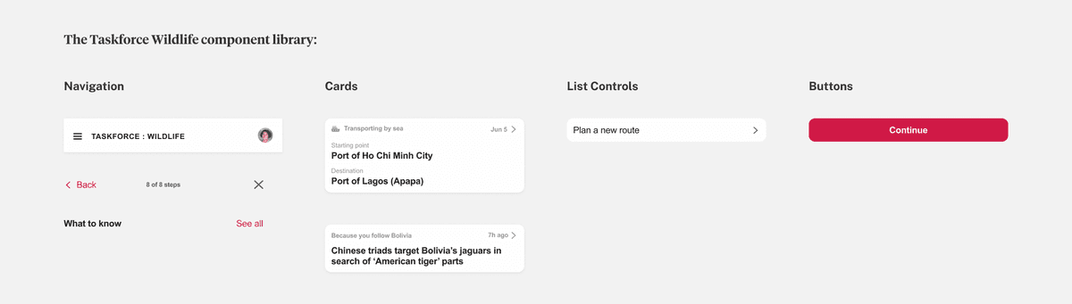 I worked closely with the technical director to create a lean library of less than 10 responsive components that was screen and browser agnostic.